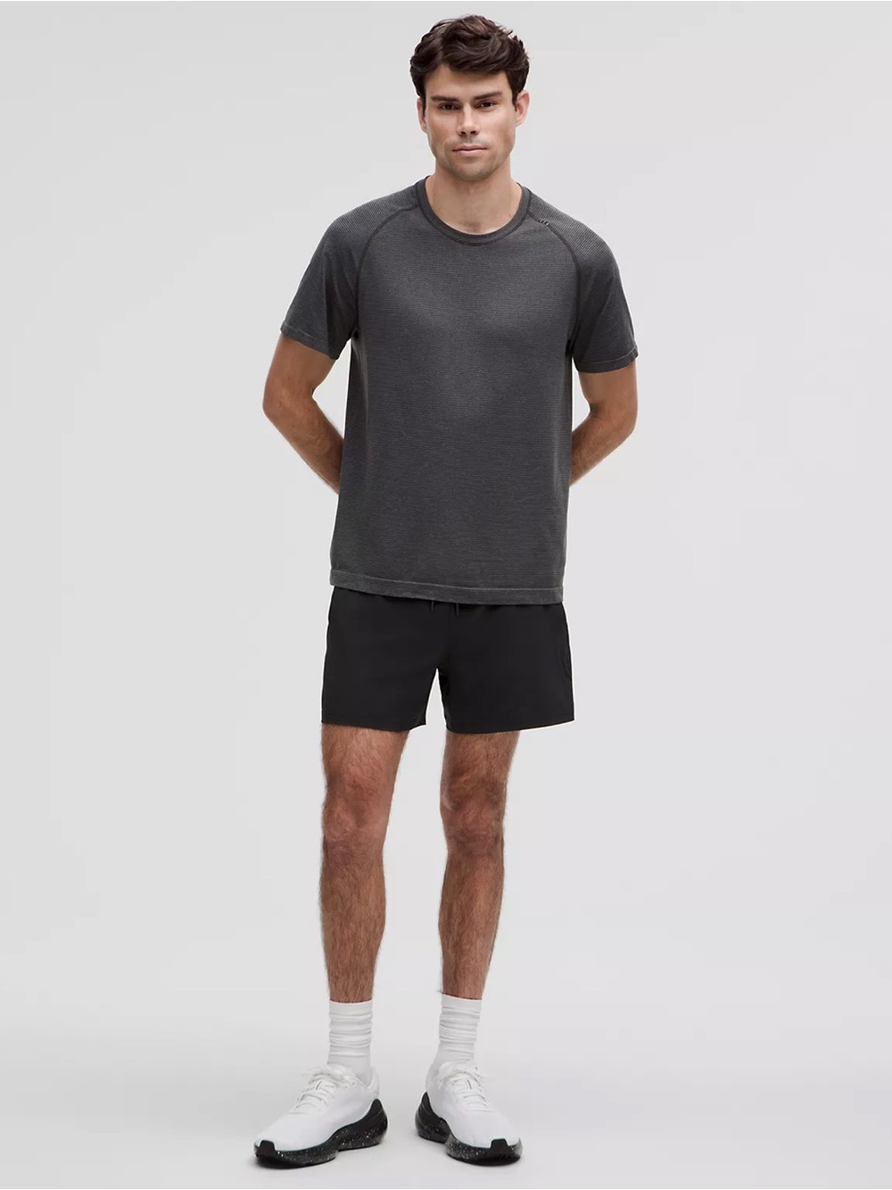 Lululemon Men’s Black Lined Running Training Shorts 7” Medium